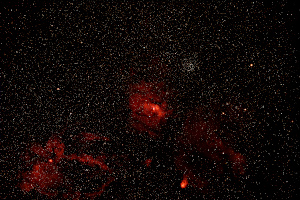 Bubble Nebula and Surrounding Area